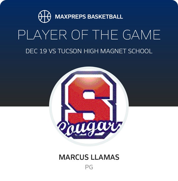 #10 Marcus Llamas Player of the Game badge
