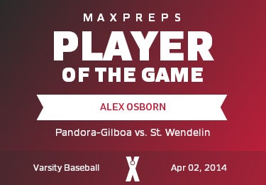 #10 Alex Osborn Player of the Game badge