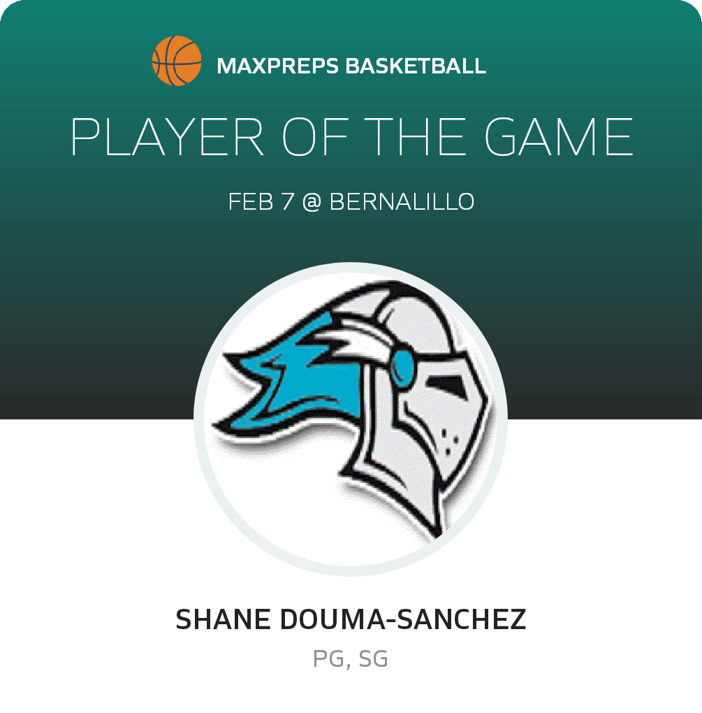 #32 Shane Douma-sanchez Player of the Game badge