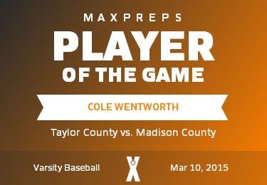Cole Wentworth Player of the Game badge
