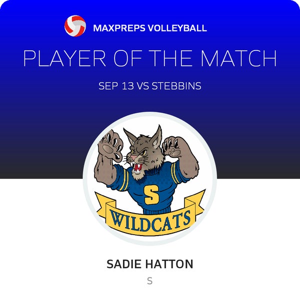 #3 Sadie Hatton Player of the Game badge