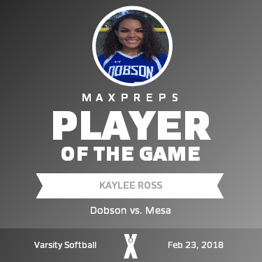 #22 Kaylee Ross Player of the Game badge