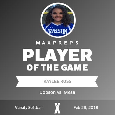 #22 Kaylee Ross Player of the Game badge