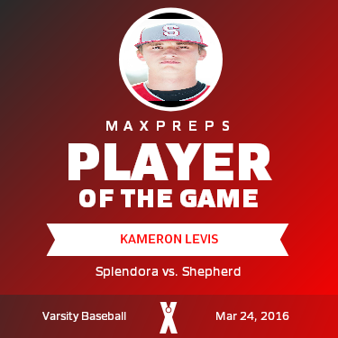 #44 Kameron Levis Player of the Game badge