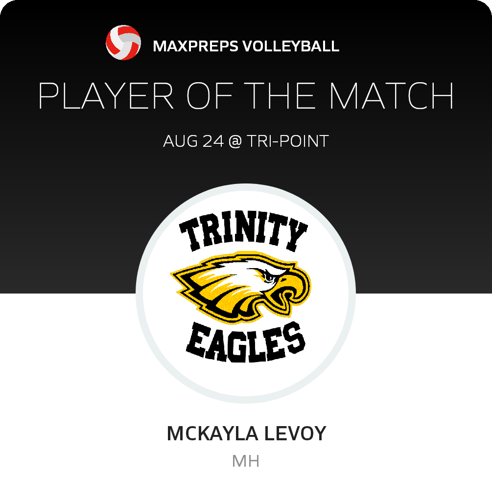 #14 McKayla LeVoy (c) Player of the Game badge