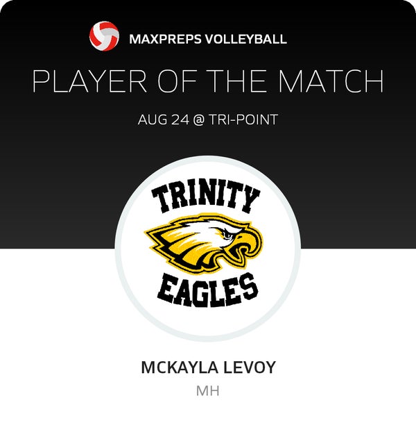 #14 McKayla LeVoy (c) Player of the Game badge