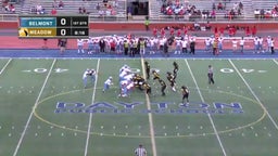 Belmont football highlights Meadowdale