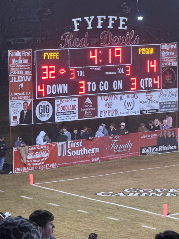 Pisgah vs Fyffe Football 12/1/2023
