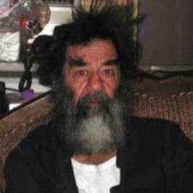 Saddam Hussein mugshot