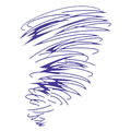 Purple Tornado mascot photo.