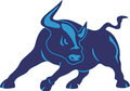 Bull mascot photo.