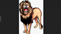 Lions mascot photo.