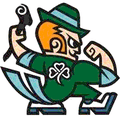 Fightin' Irish mascot photo.
