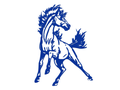 Mustangs mascot photo.