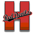 Red Devils mascot photo.