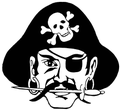 Pirates mascot photo.