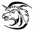 Unicorns mascot photo.