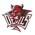 Red Devils mascot photo.