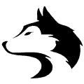 Huskies mascot photo.