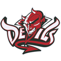 Red Devils mascot photo.