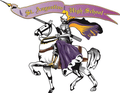 Purple Knights mascot photo.