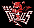 Red Devils mascot photo.