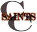 Saints mascot photo.