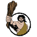 Cavemen mascot photo.