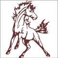 Mustangs mascot photo.