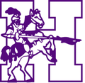 Purple Knights mascot photo.