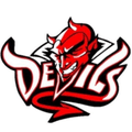 Red Devils mascot photo.