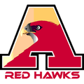 Red Hawks mascot photo.