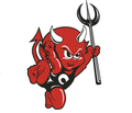 Red Devils mascot photo.