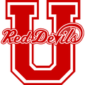 Red Devils mascot photo.