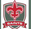 Saints mascot photo.