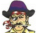 Pirates mascot photo.