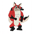 Foxes mascot photo.