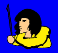 Warriors mascot photo.