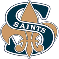 Saints mascot photo.