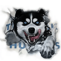 Husky mascot photo.