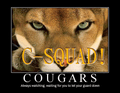 Cougars mascot photo.