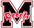 Red Rebels mascot photo.
