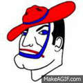 Mounties mascot photo.