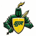 Green Knights mascot photo.