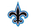 Saints mascot photo.