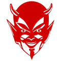 Red Devils mascot photo.