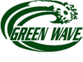 Green Wave mascot photo.