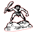 Cavemen mascot photo.