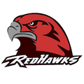 Red Hawks mascot photo.