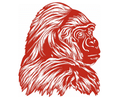 Gorillas mascot photo.